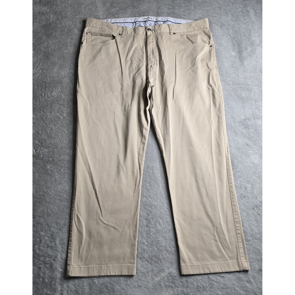 Peter Millar Pants Mens 42x27 Tan Ultimate Sateen 5 Pocket Chino Stretch ME0B39